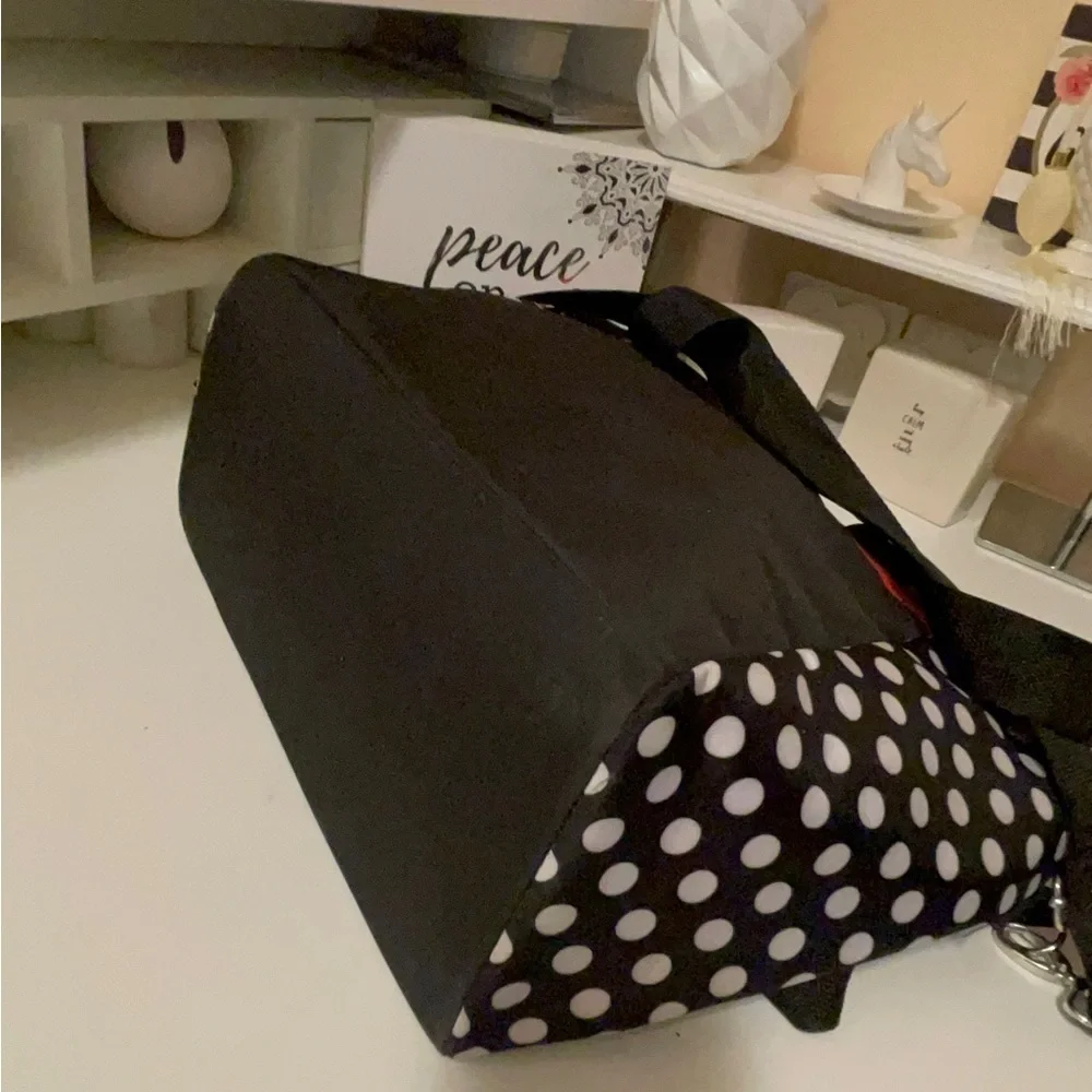 Disney Minnie Dots super cute diaper bag with a bottle holder& stroller straps